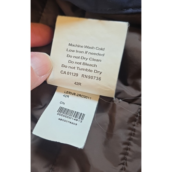 Ralph Lauren Lerner 42R Navy PrimaLoft Insulated Dress Casual Rain Coat Men - Picture 11 of 13